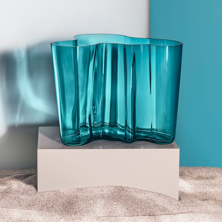 Alvar Aalto vase bleu mer - 160 mm - Iittala