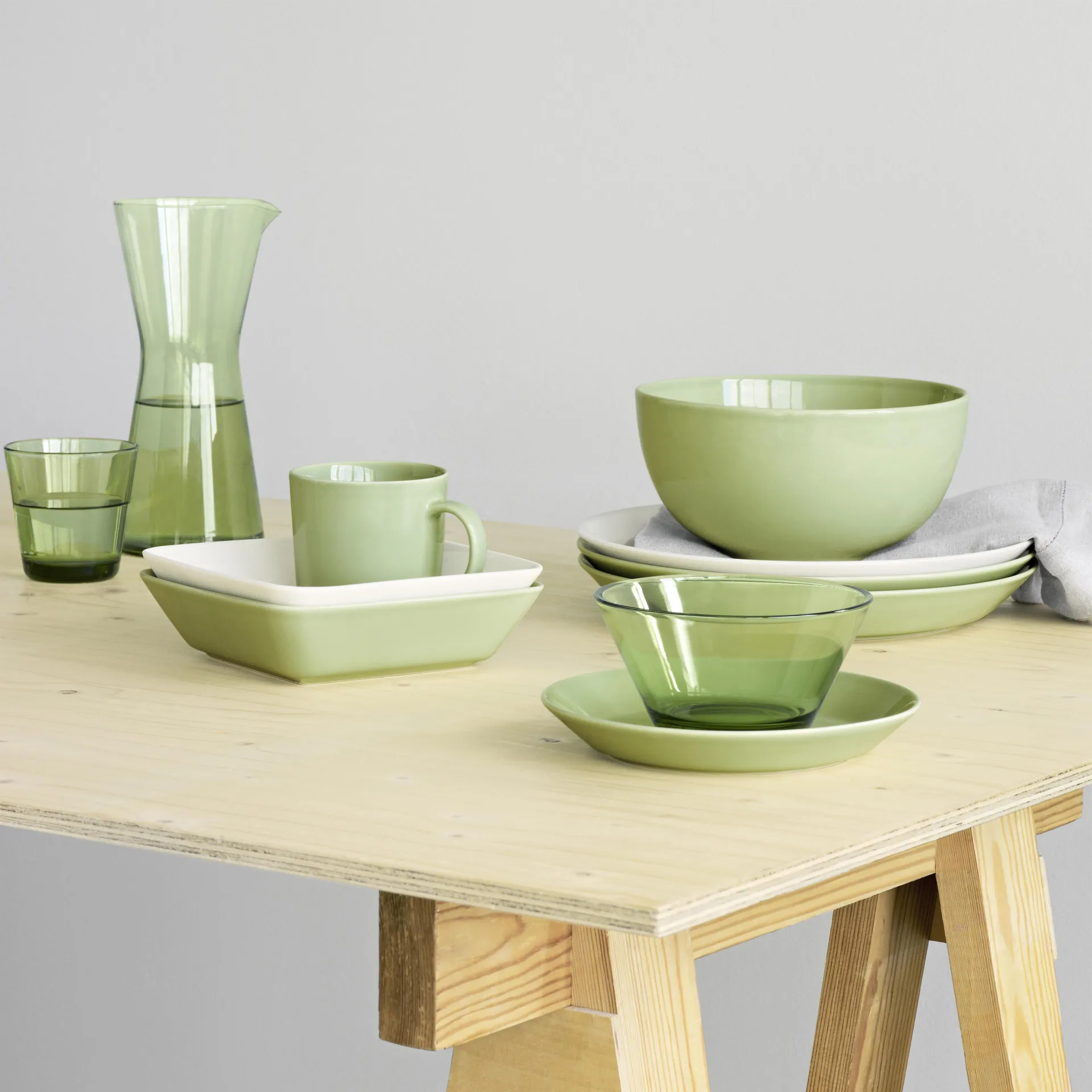 Assiette carrée Teema blanche, blanc Iittala