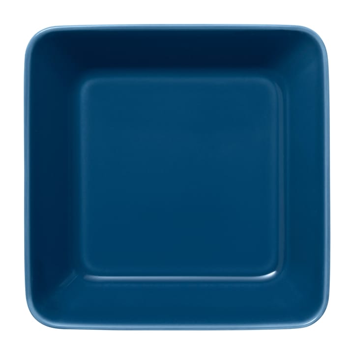 Assiette carrée Teema blanche - Vintage bleu - Iittala
