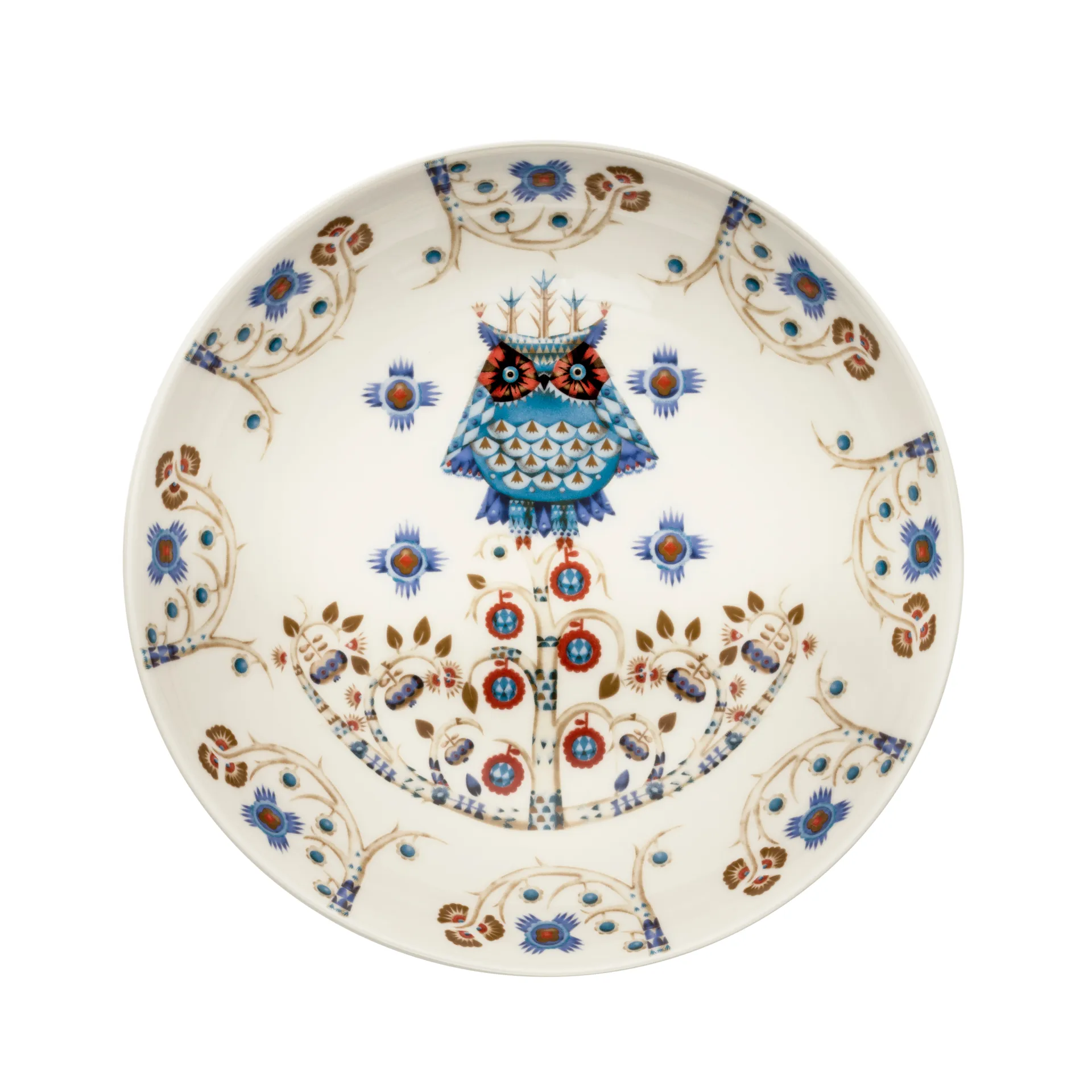Assiette creuse Taika 20 cm, motif blanc Iittala