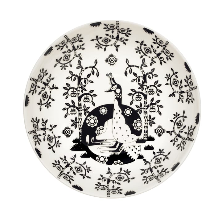 Assiette creuse Taika 22 cm - motif noir - Iittala