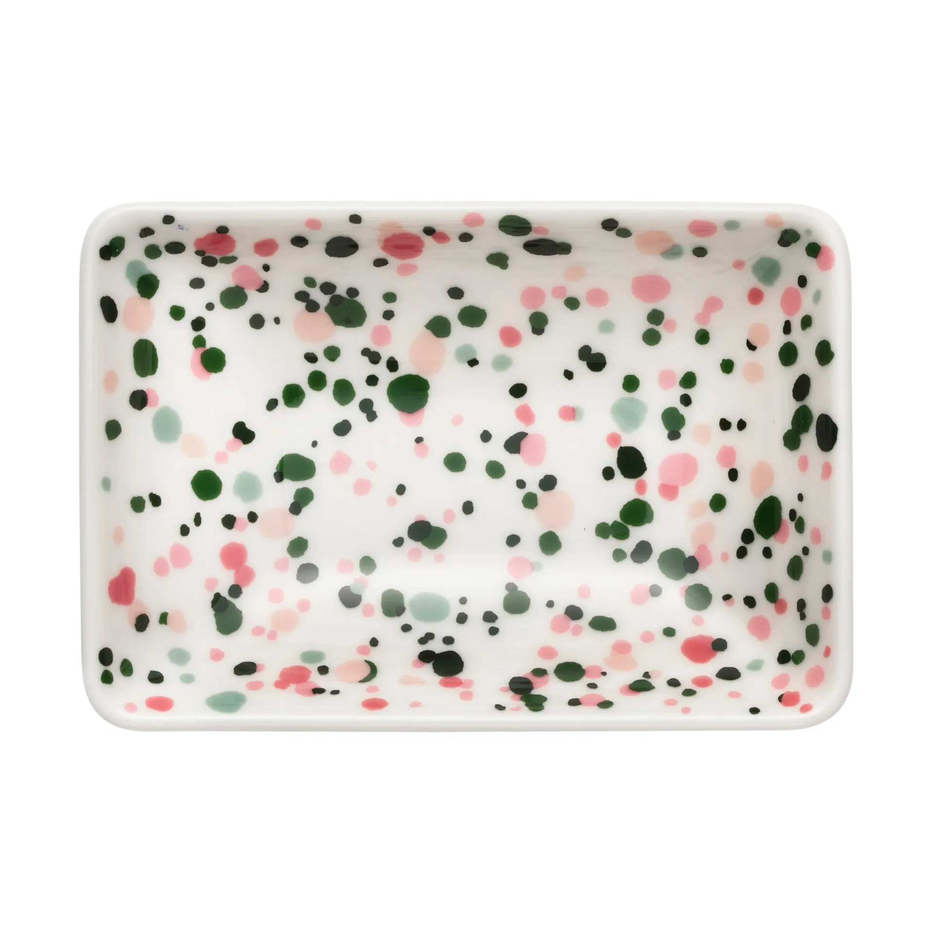 Assiette Oiva Toikka Helle A7 7x10 cm, Rose-vert Iittala