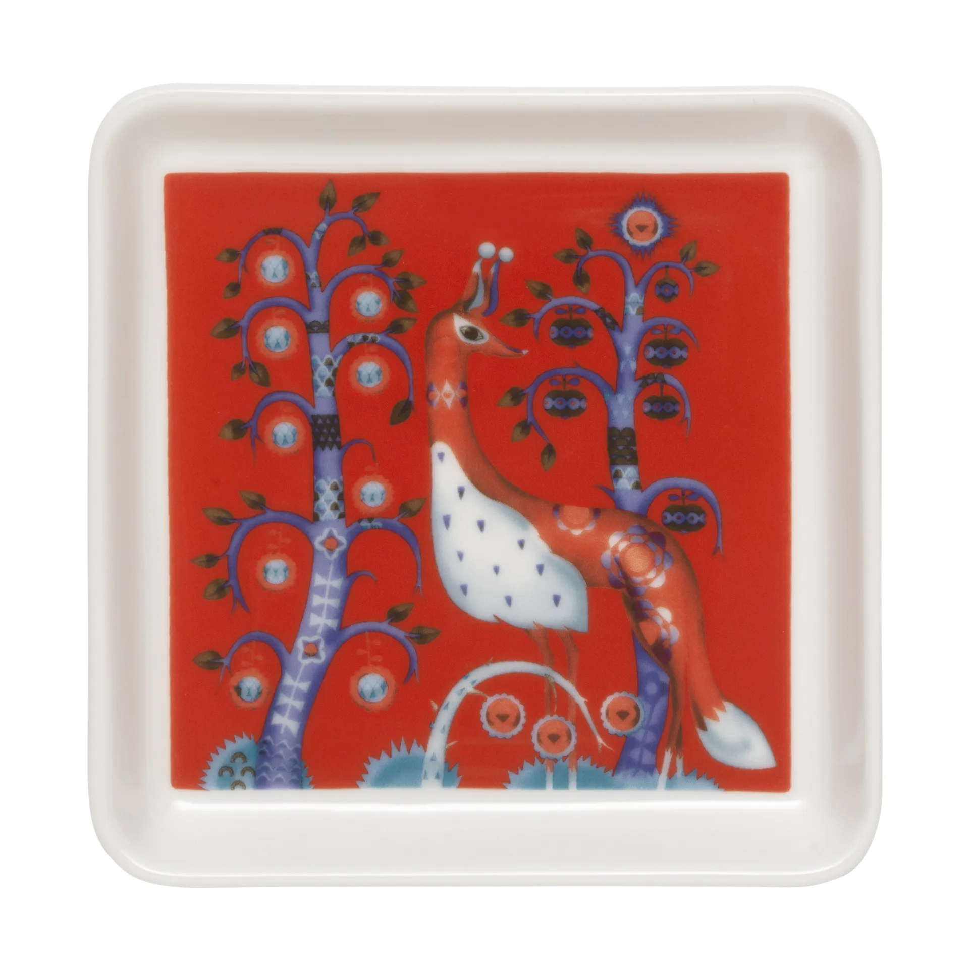 Assiette Taika 12x12 cm, Rouge Iittala