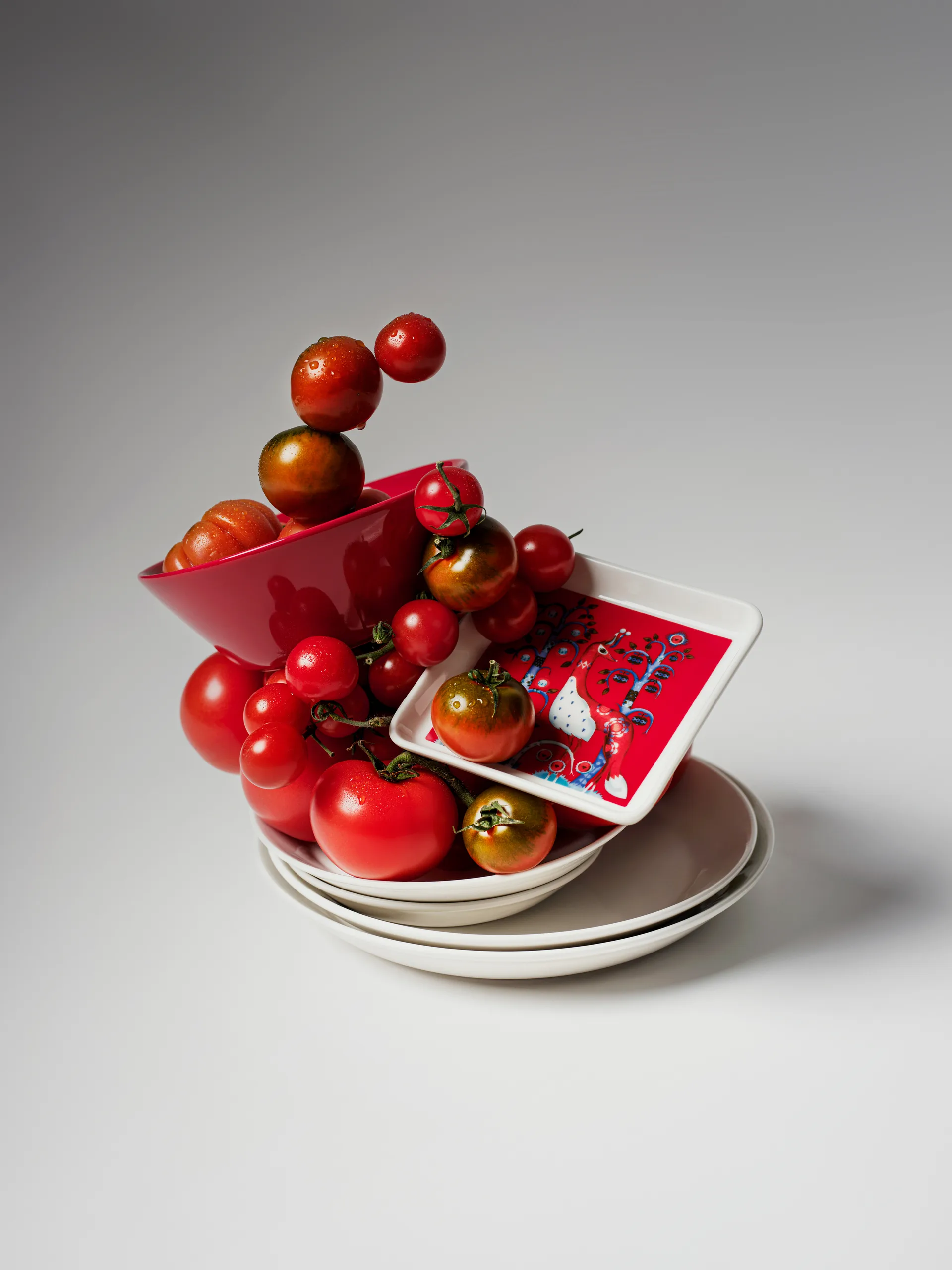 Assiette Taika 12x12 cm, Rouge Iittala