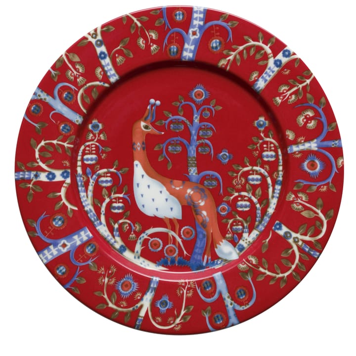 Assiette Taika 22 cm - rouge - Iittala