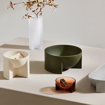 Bol en céramique Kuru 12x24cm - Vert mousse - Iittala
