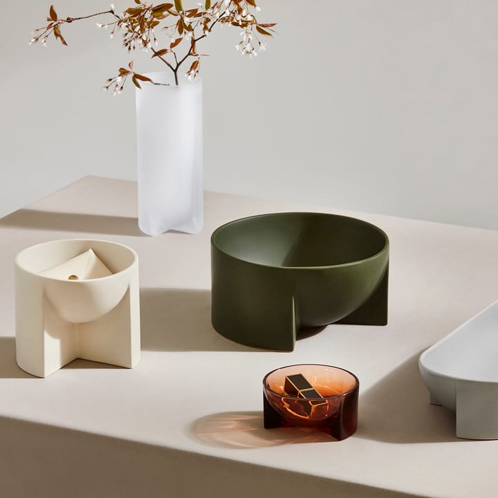 Bol en céramique Kuru 12x24cm, Vert mousse Iittala
