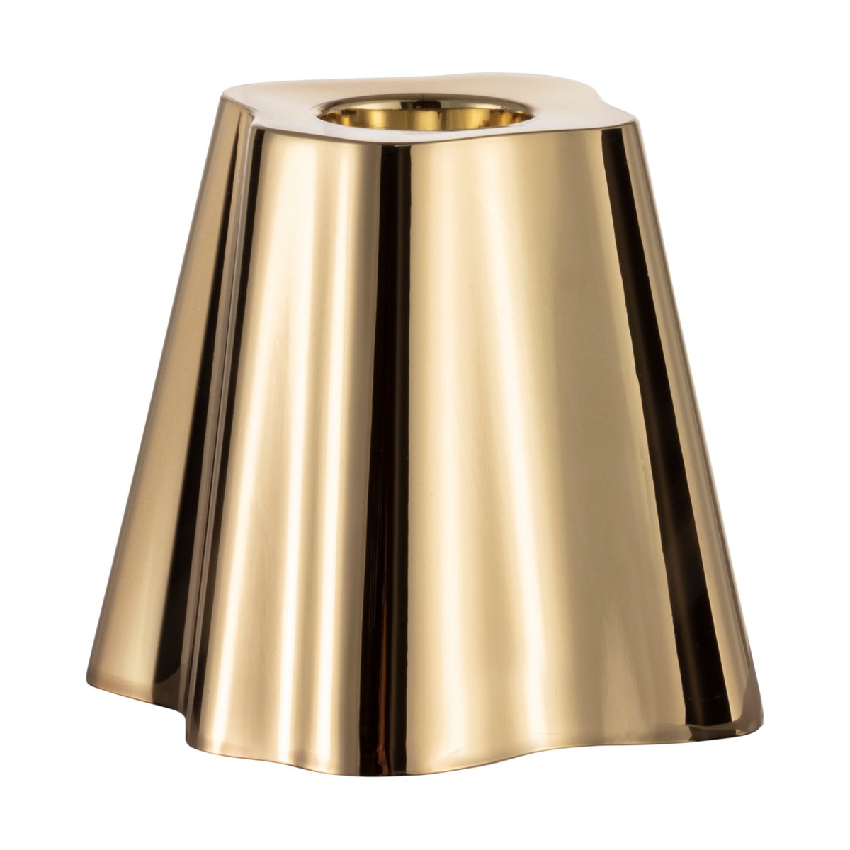 Iittala Bougeoir Aalto 65 mm Laiton | Design Scandinave | Bougeoirs | Doré