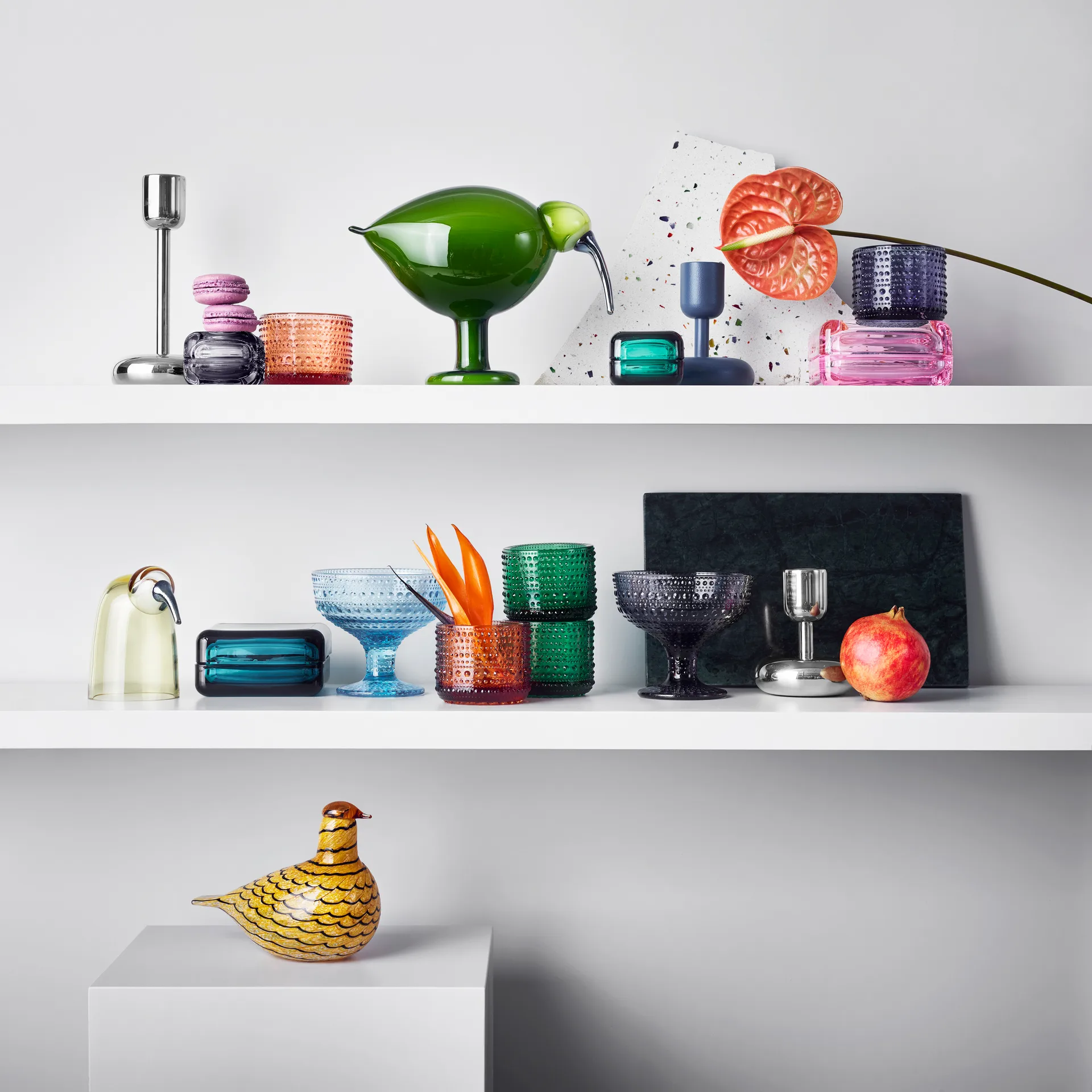 Bougeoir en acier inoxydable Nappula, grand 183 mm Iittala