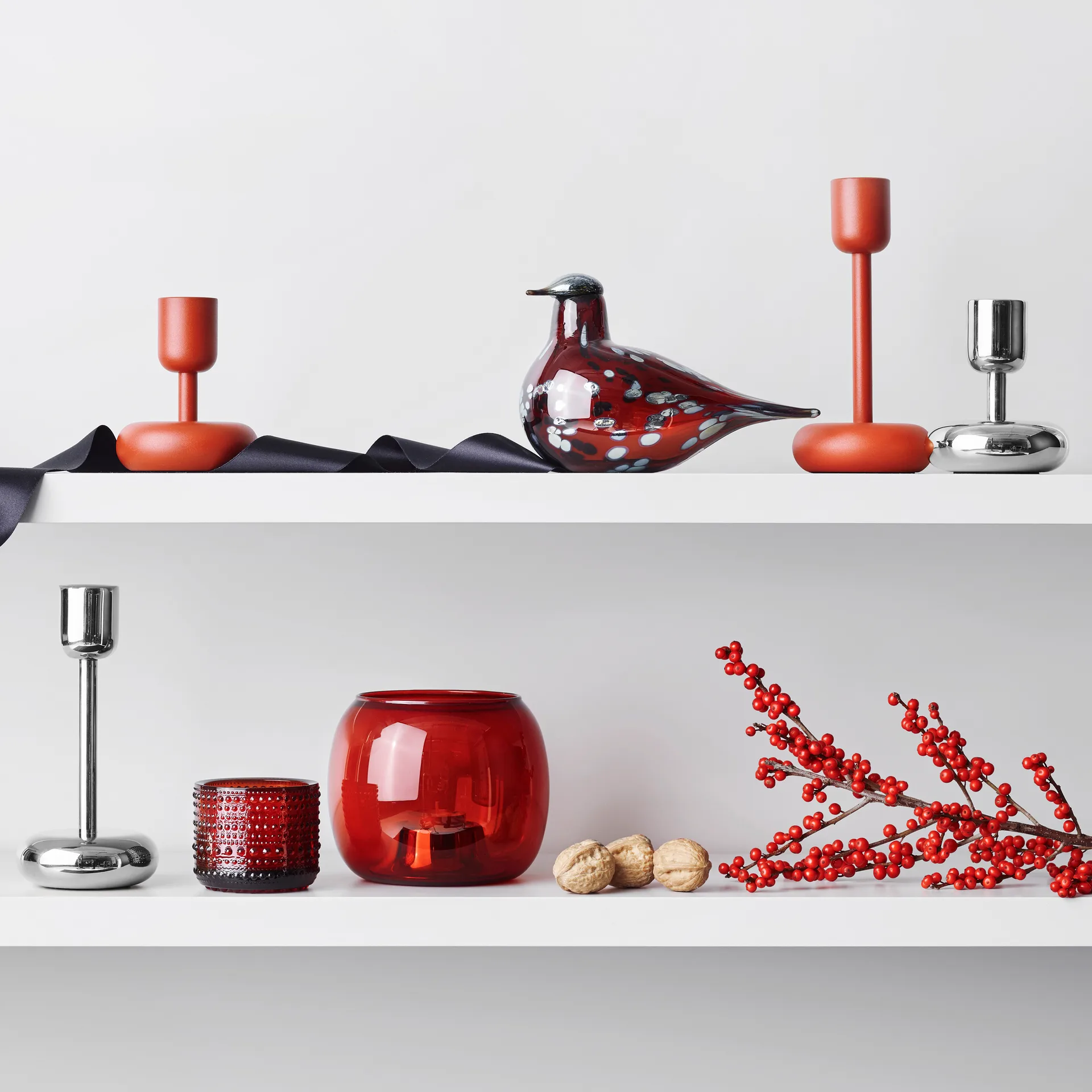 Bougeoir en acier inoxydable Nappula, petit 107 mm Iittala