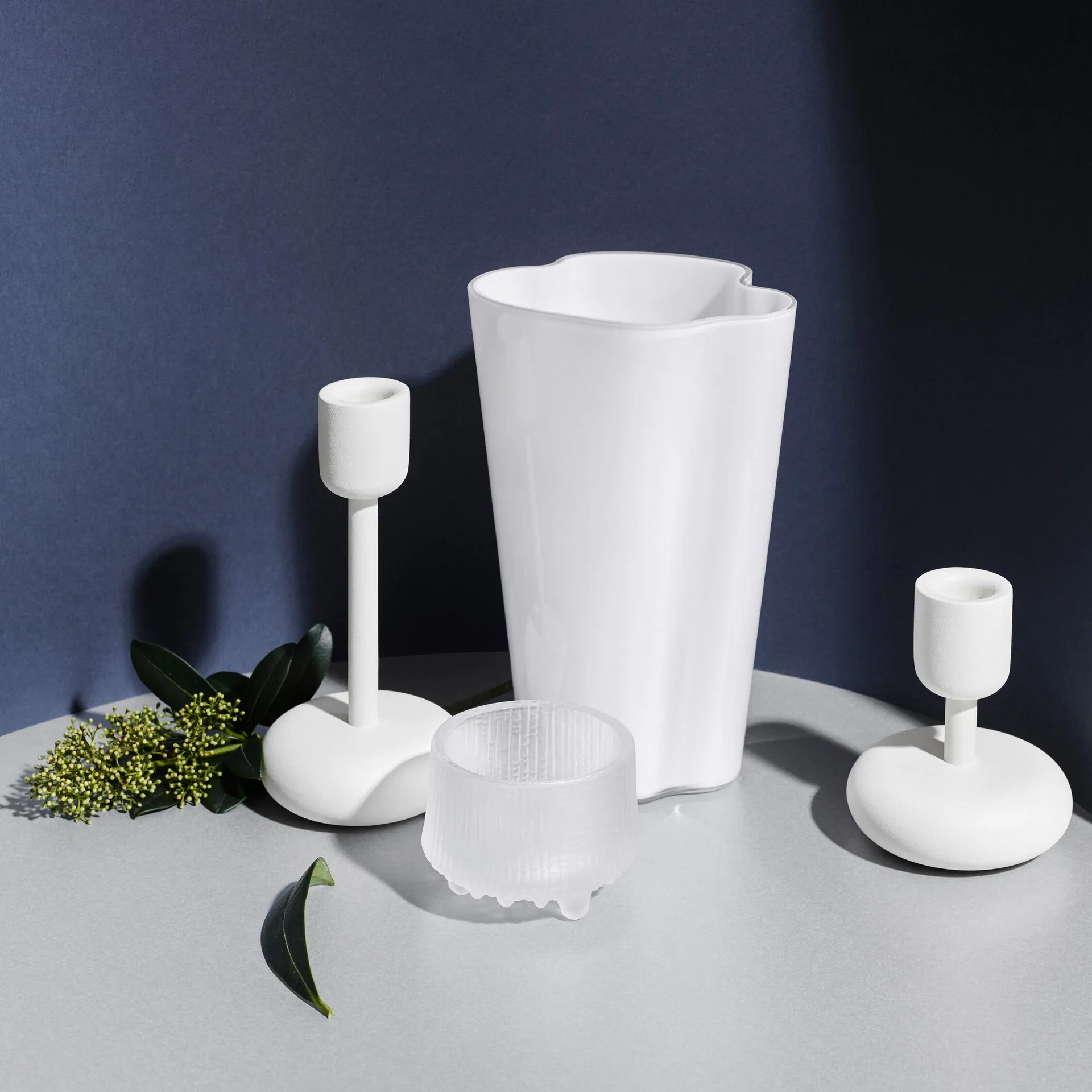 Bougeoir Nappula Set, Blanc Iittala