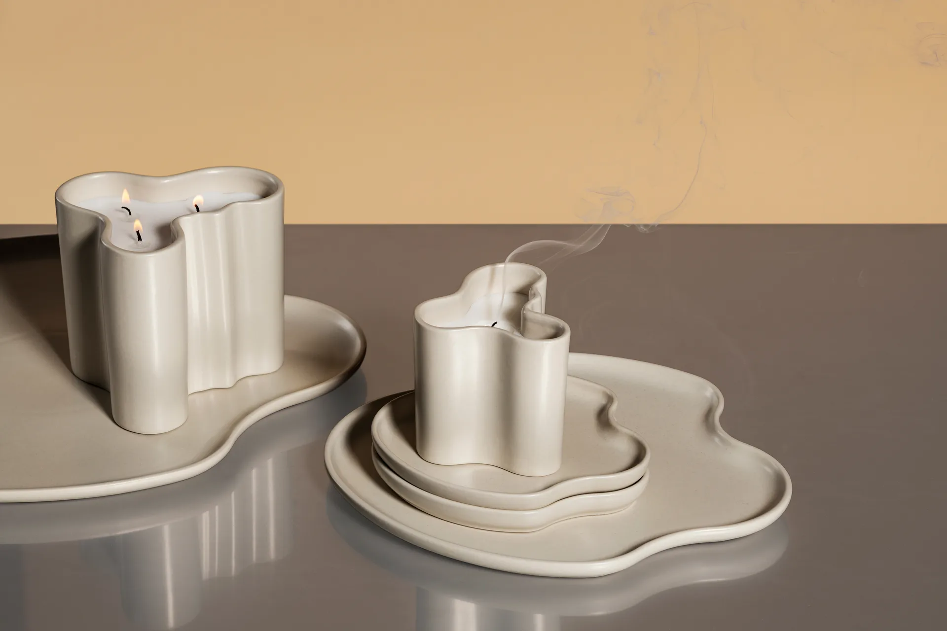 Bougie parfumée Aalto 11 cm, Sable Iittala