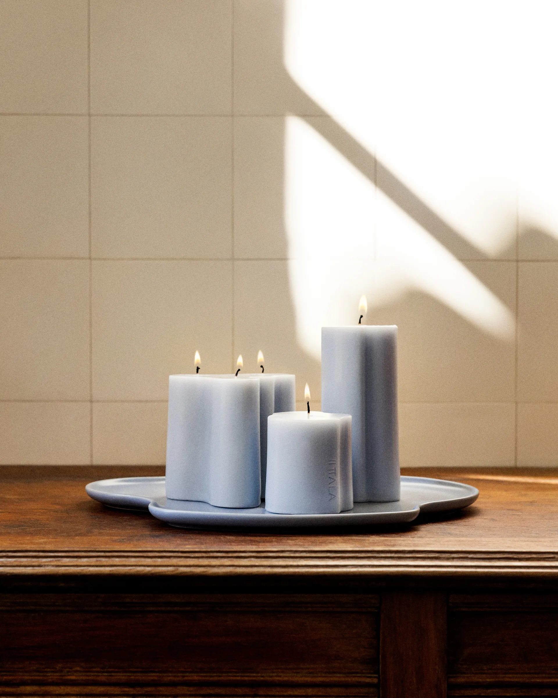 Bougie pilier Aalto, Eau, 11 cm Iittala