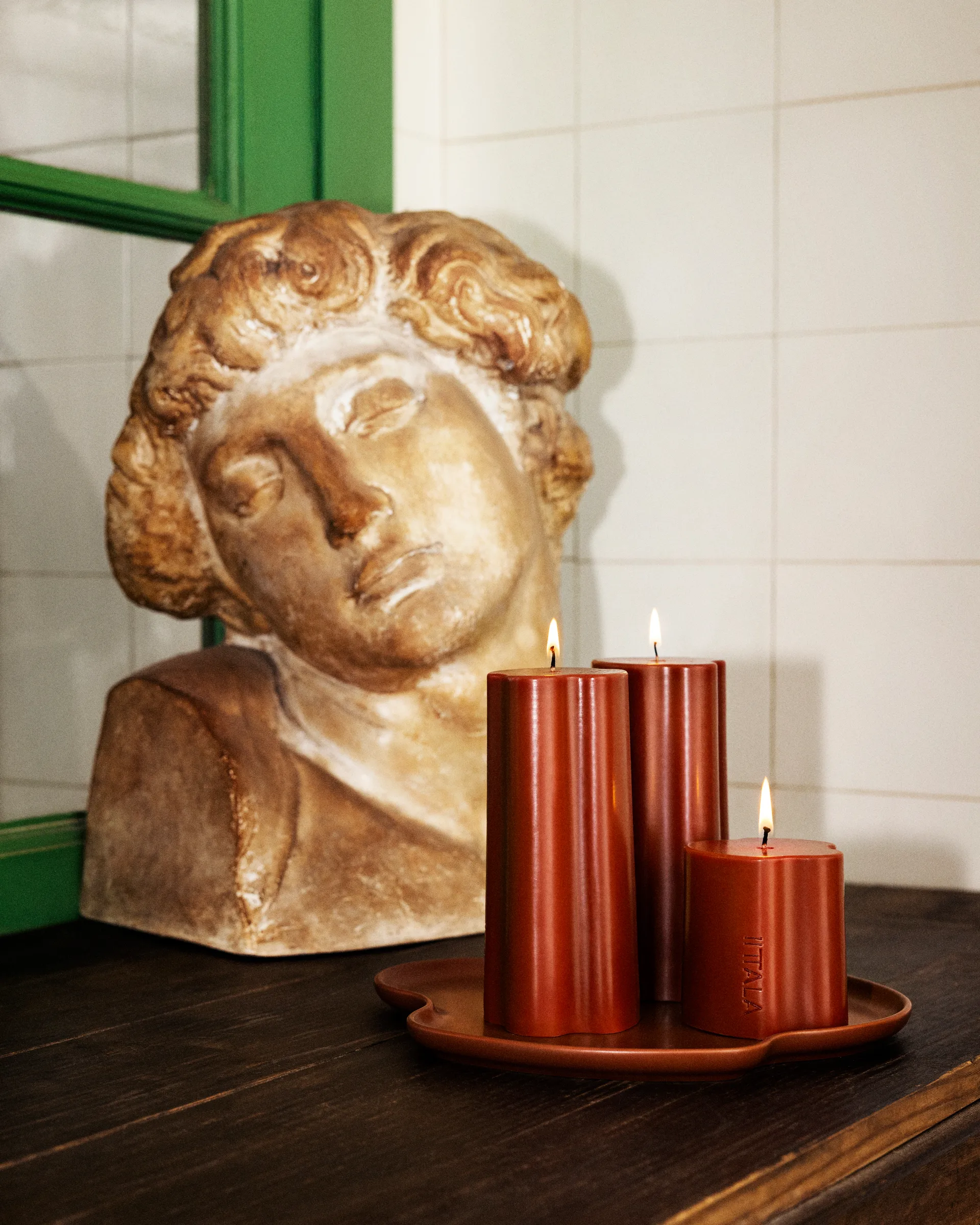 Bougie pilier Aalto, Eld, 8 cm Iittala