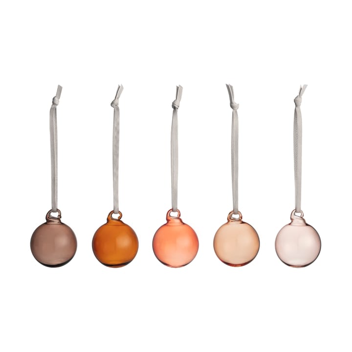 Boule de Noël Iittala Verre 40 mm 5 Pièces - Marron - Iittala