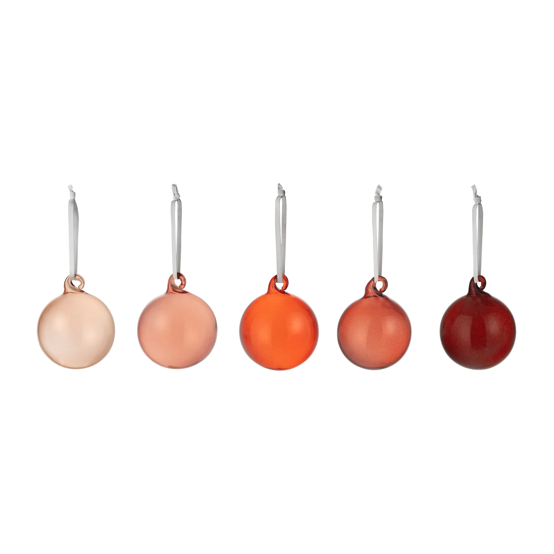 Boule de Noël Iittala Verre 40 mm 5 Pièces, Rouge Iittala