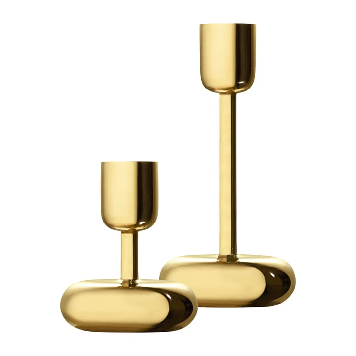 Coffret cadeau bougeoir Nappula 2 pièces, Laiton Iittala