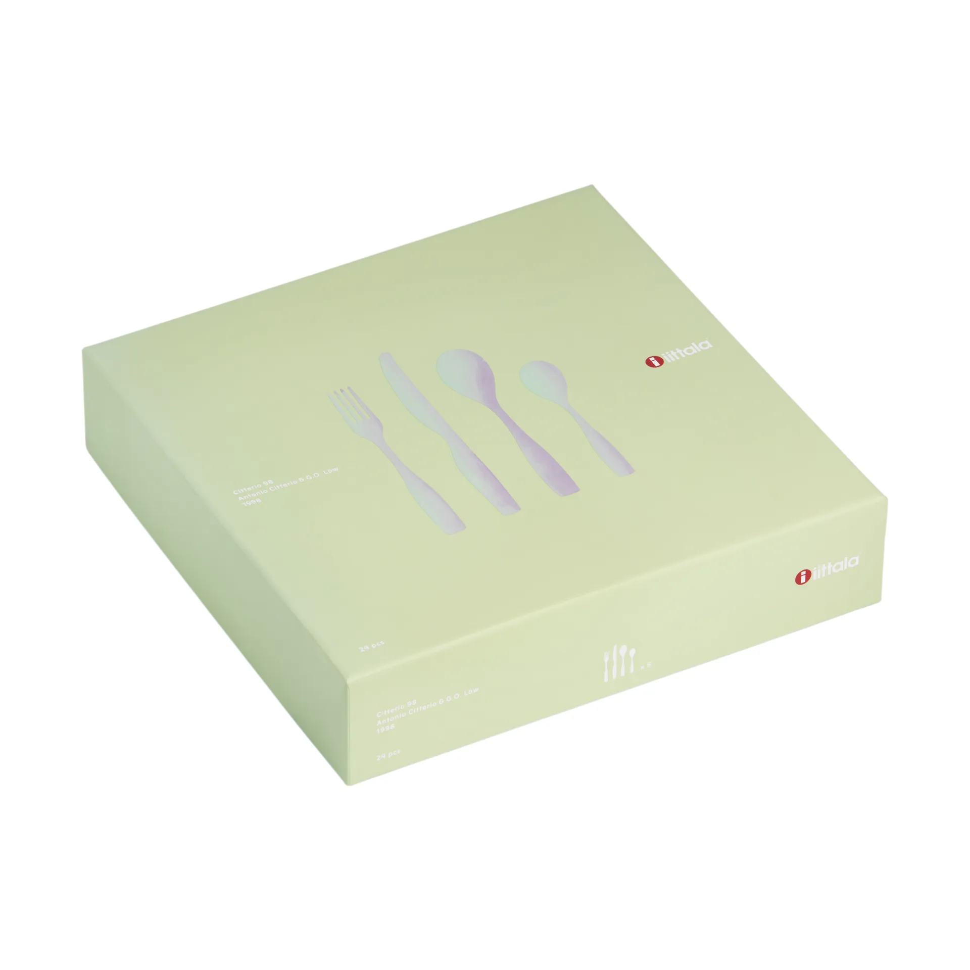 Coffret cadeau de couverts Citterio 98 24 pièces, Mat Iittala