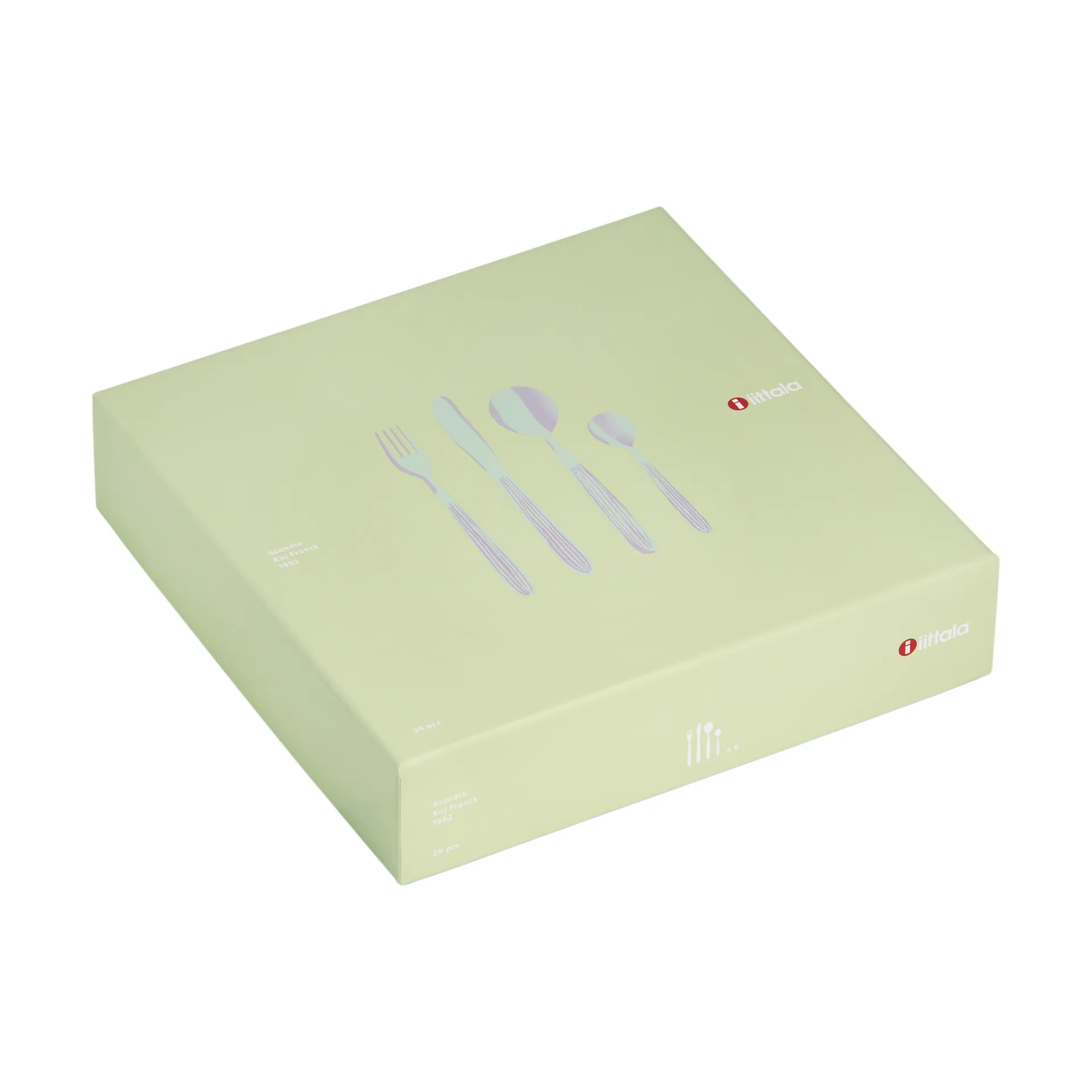 Coffret cadeau de couverts Scandia 24 pièces, Acier inoxydable Iittala