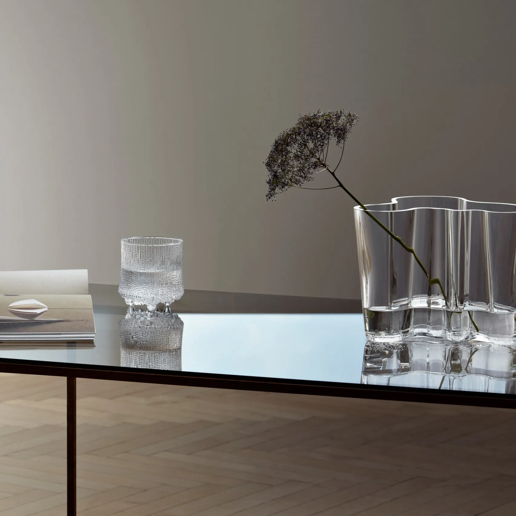 Coffret cadeau vase Aalto, transparent Iittala