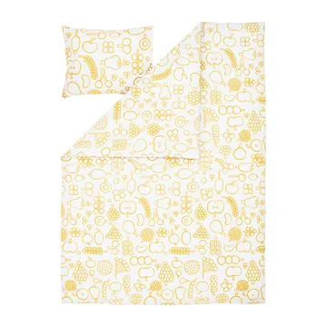 Housse de couette et taie d'oreiller Oiva Toikka Frutta 150x210 cm - Jaune - Iittala