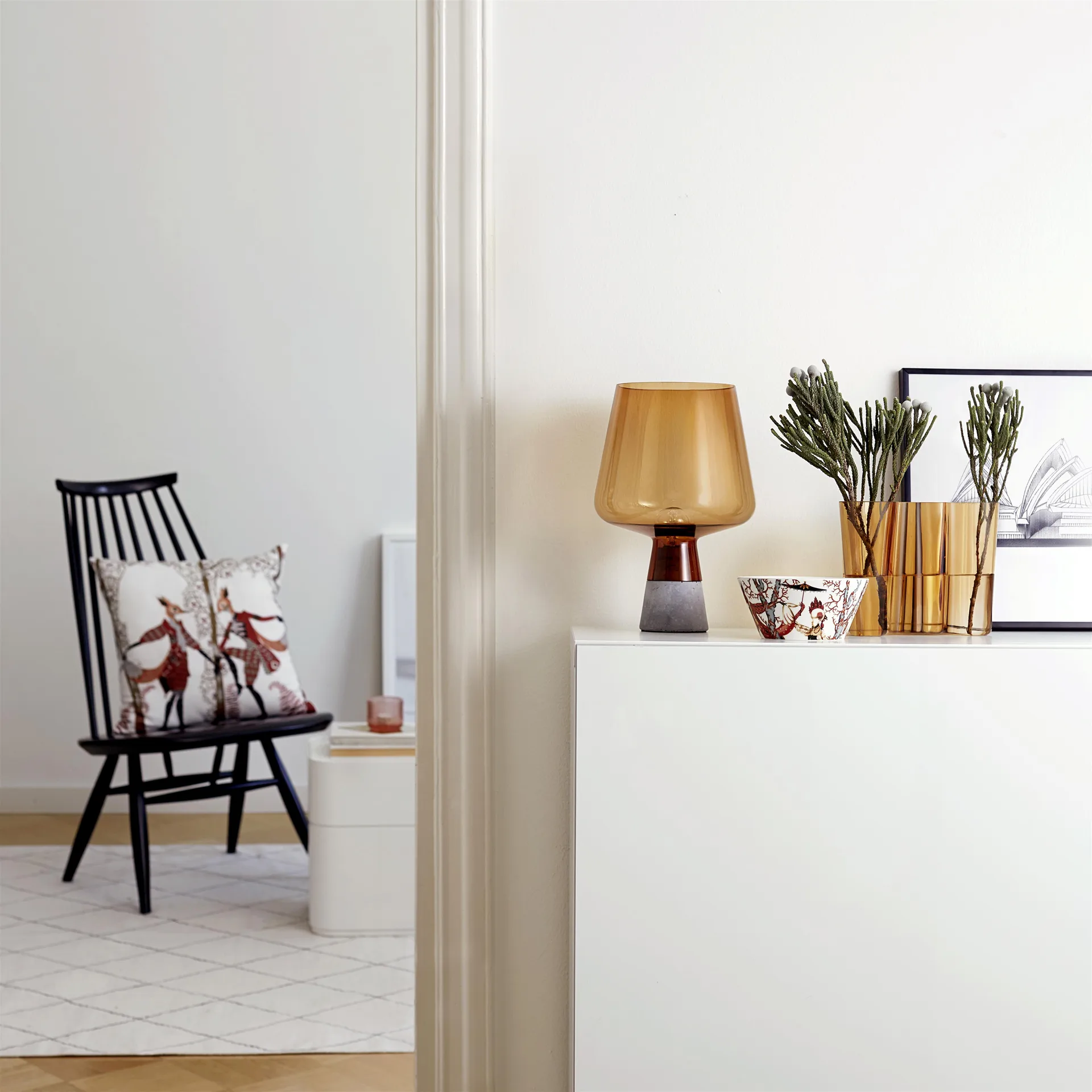 Lampe de table Leimu 300x200 mm, Cuivre Iittala