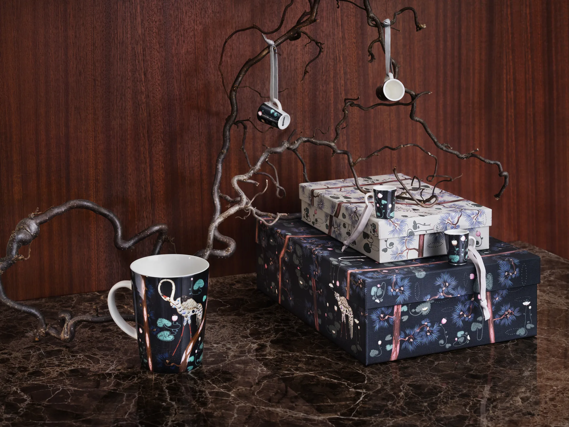 Mini tasses Taika 15ème anniversaire Lot de 4, Noir Iittala