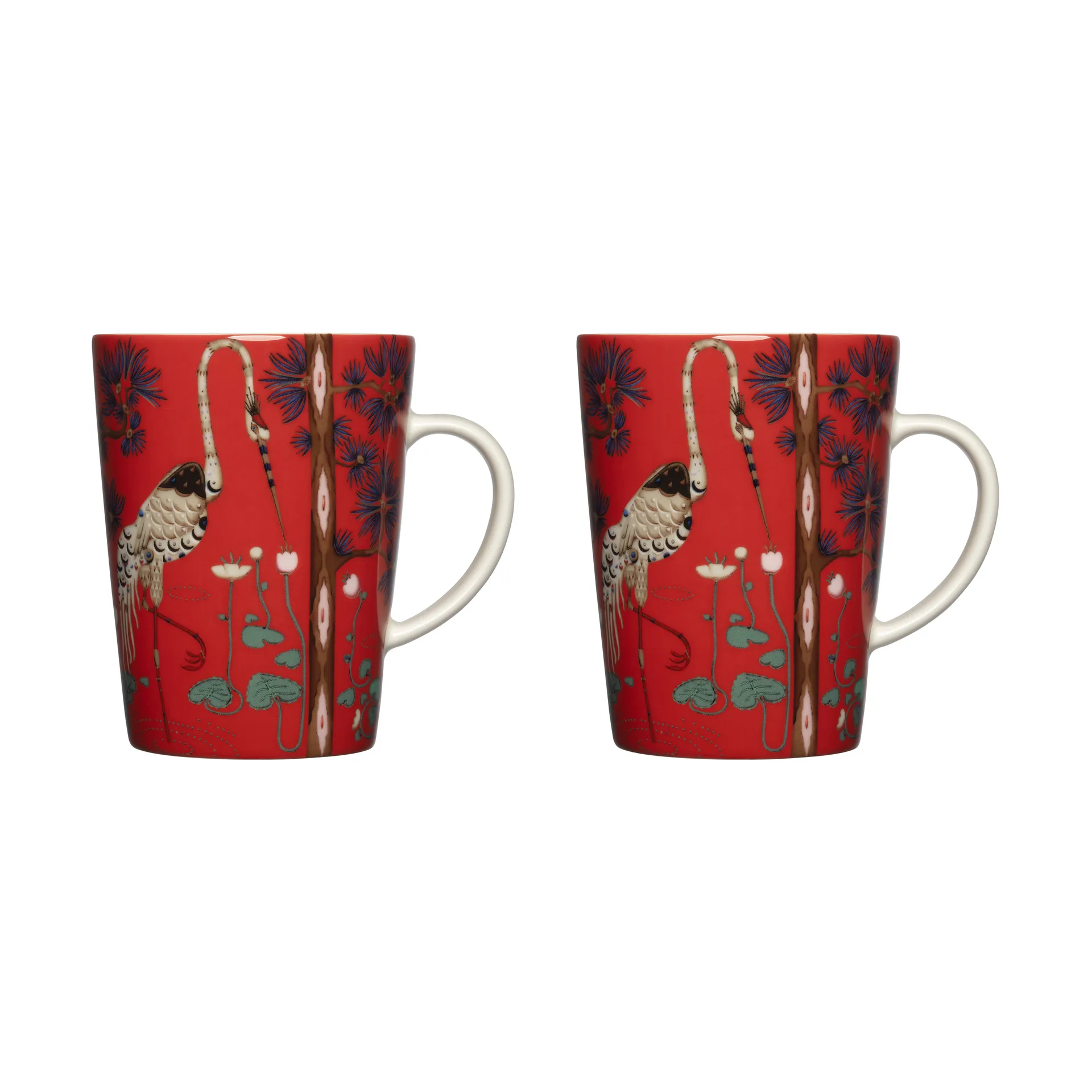 Mug Taika 40 cl 15e anniversaire, lot de 2, Rouge Iittala