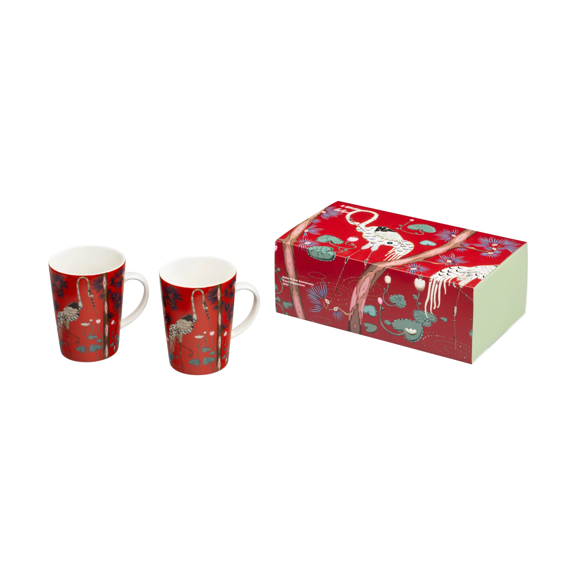 Mug Taika 40 cl 15e anniversaire, lot de 2, Rouge Iittala