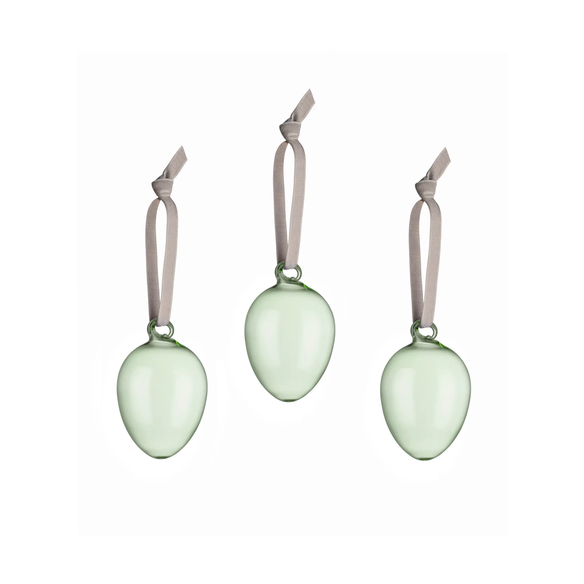 Oeuf en verre Iittala 60mm Lot de 3, Vert Iittala
