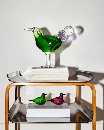 Oiseau en verre Chiffchaff - Vert, 13x8 cm - Iittala
