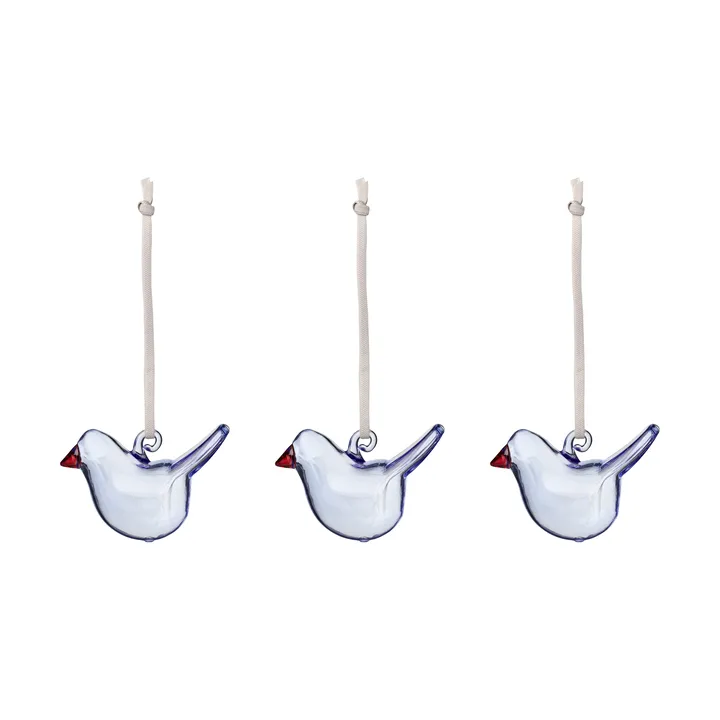 Oiseau en verre Iittala - Bleu clair, mini, lot de 3 - Iittala