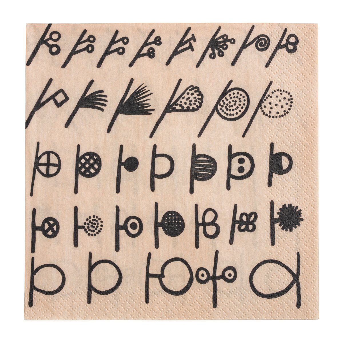 Iittala Pack de 20 serviettes Oiva Toikka Twig Beige