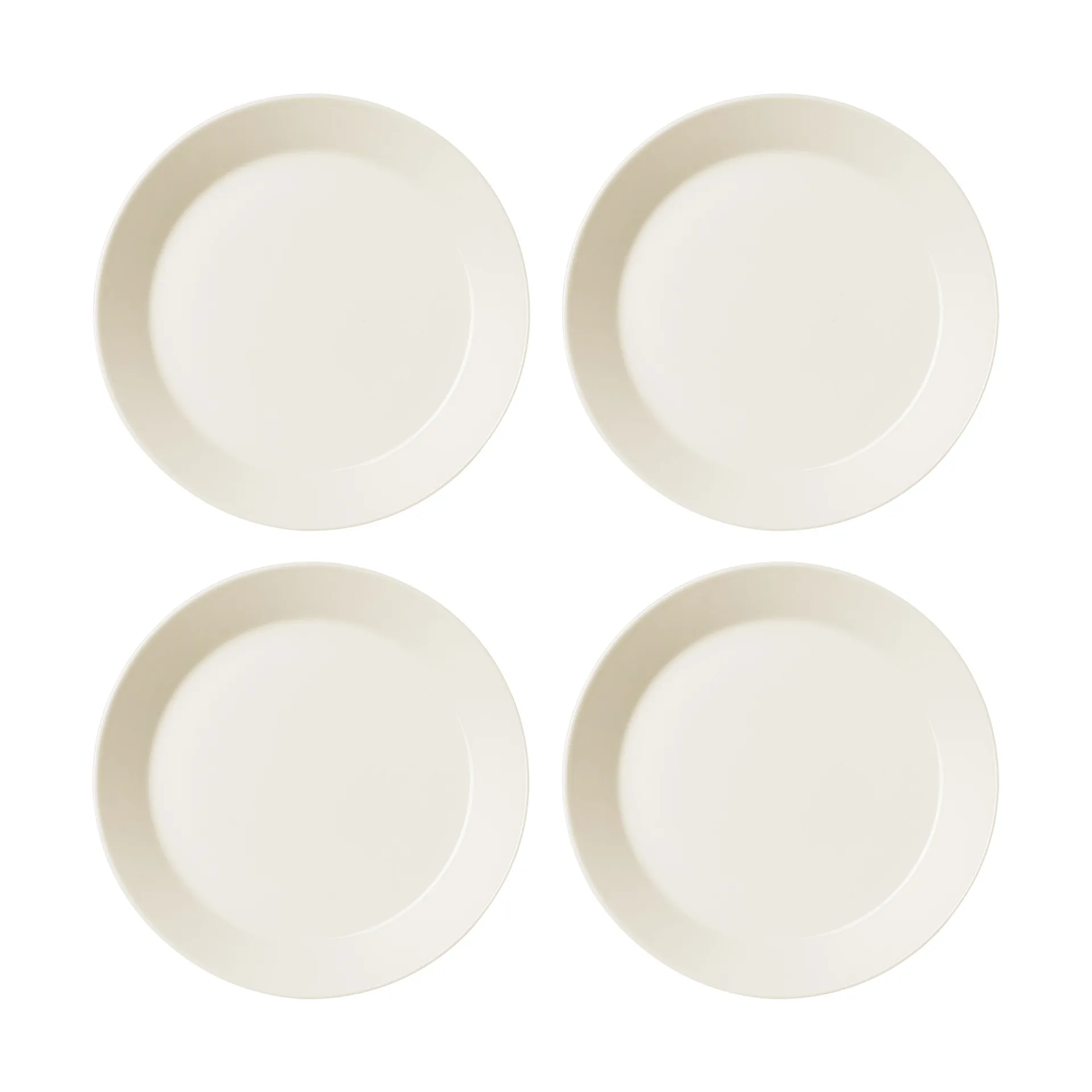 Petite assiette Teema Ø 21 cm, lot de 4, Blanc Iittala