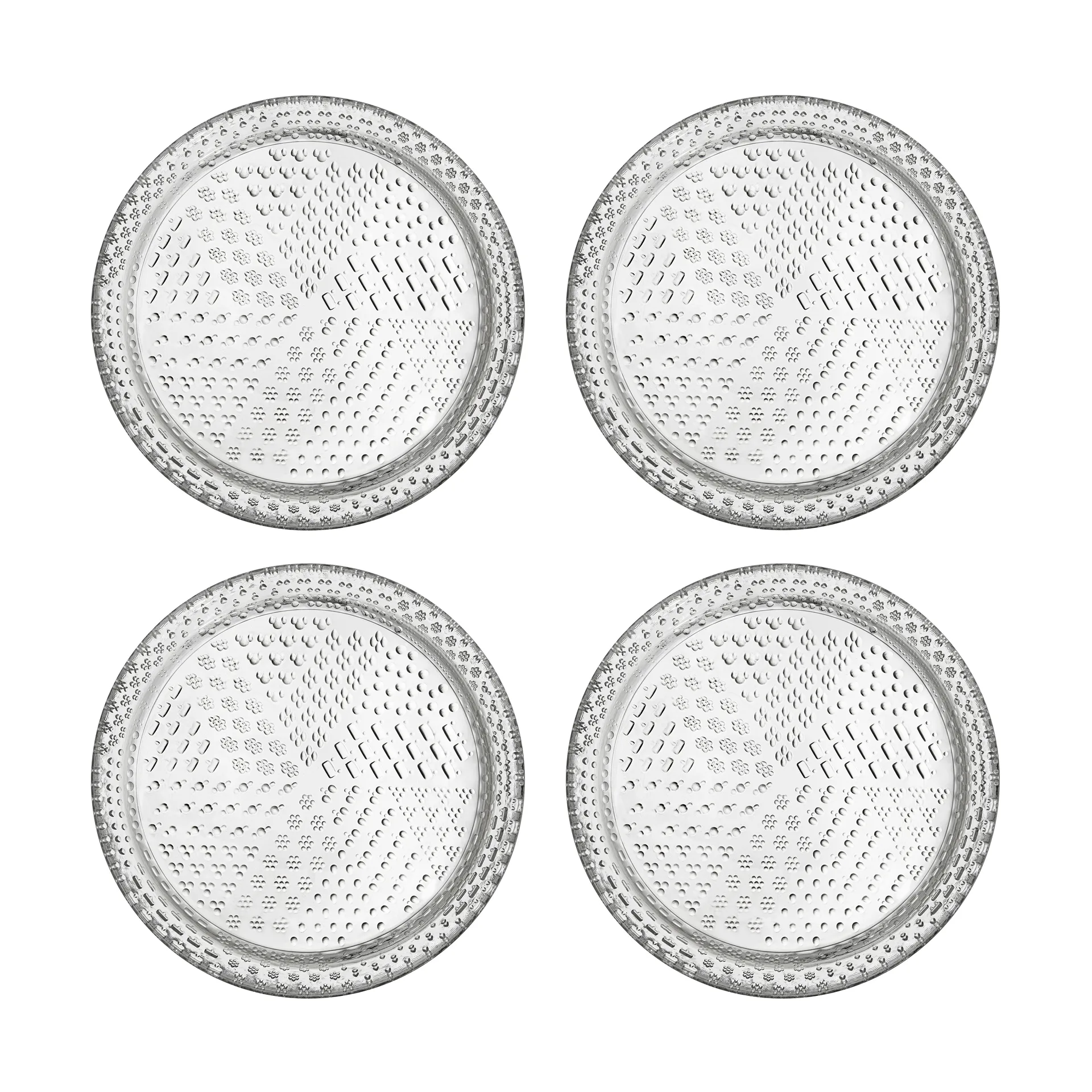 Petite assiette Tundra Ø 15 cm, lot de 4, Transparent Iittala