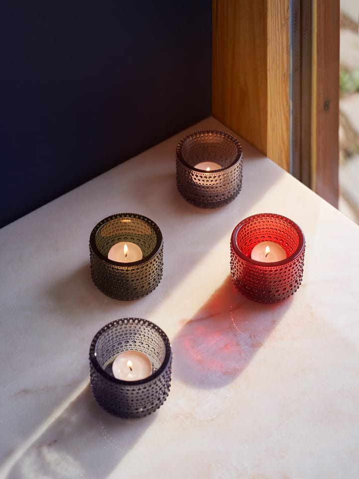 Photophore Kastehelmi, Cranberry Iittala
