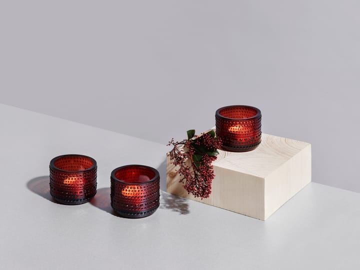 Photophore Kastehelmi, Cranberry Iittala