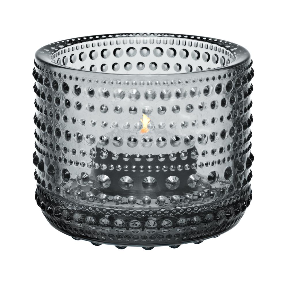 Iittala Photophore Kastehelmi gris | Design Scandinave | Photophores | Gris