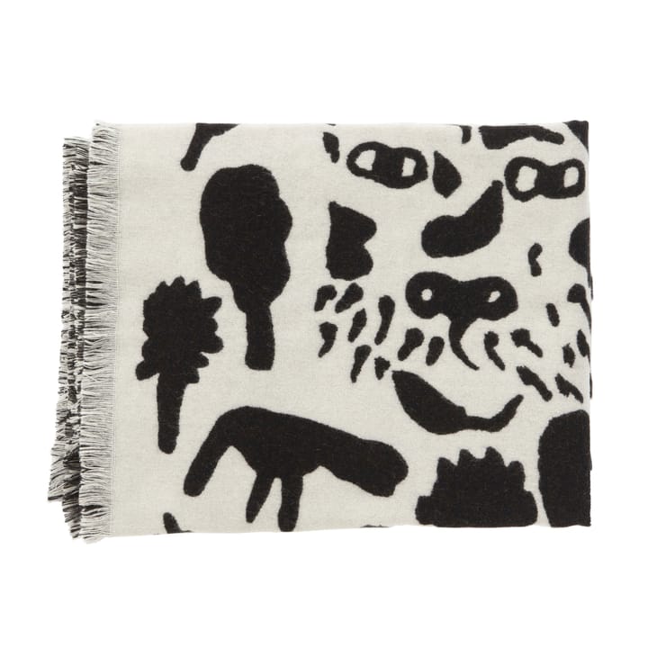 Plaid en laine Oiva Toikka Cheetah 130x180 cm - Noir-blanc - Iittala