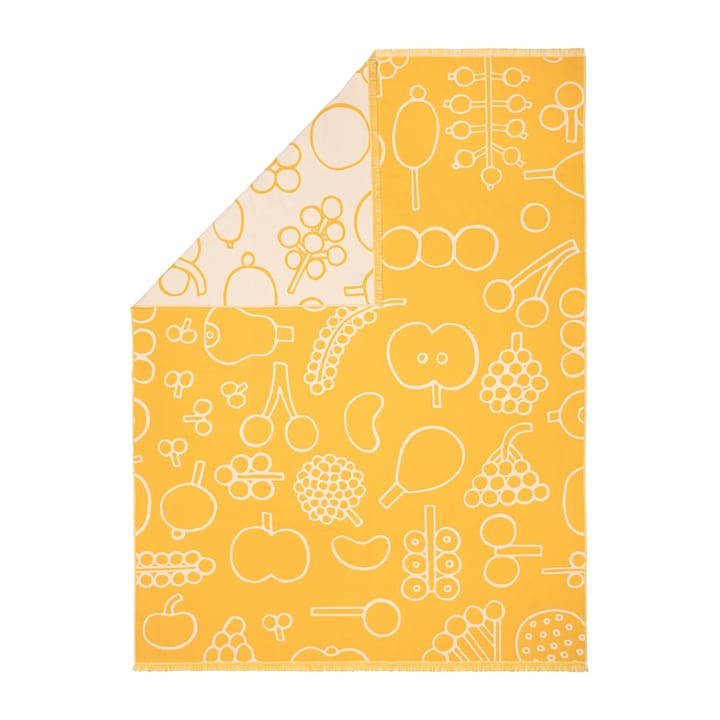 Plaid Oiva Toikka Frutta 130x180 cm, Jaune Iittala