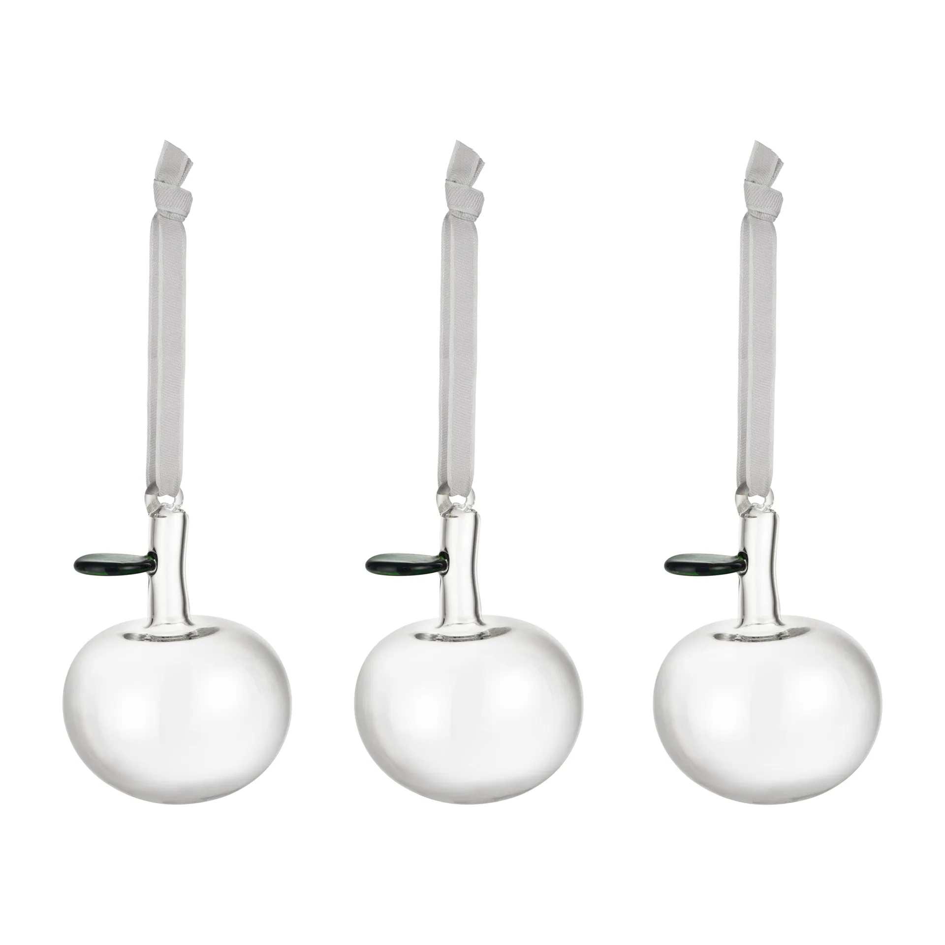 Pommes en verre Iittala Lot de 3, Transparent Iittala