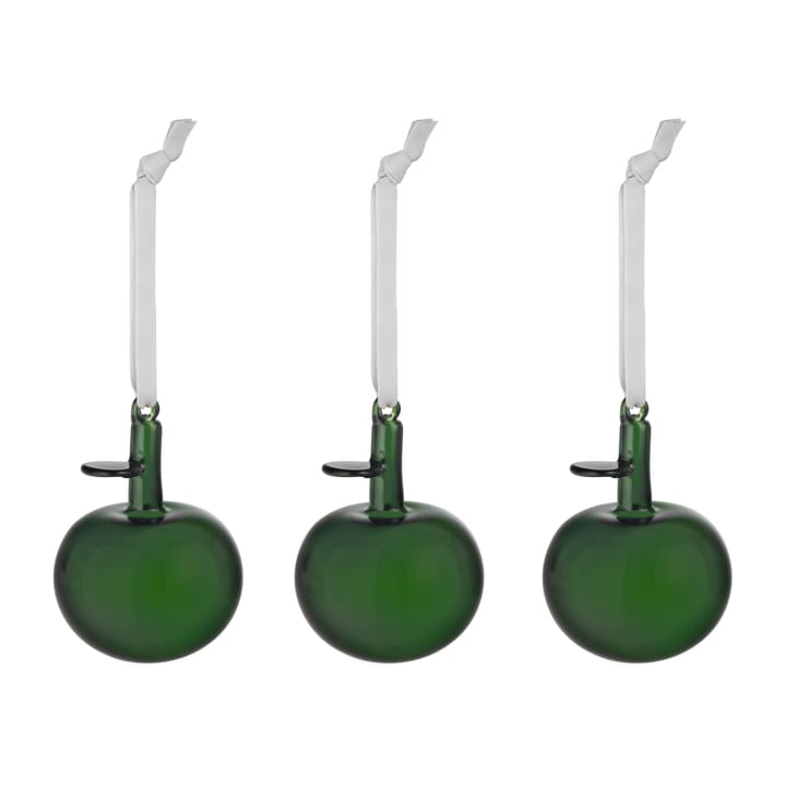 Pommes en verre Iittala Lot de 3 - Vert - Iittala