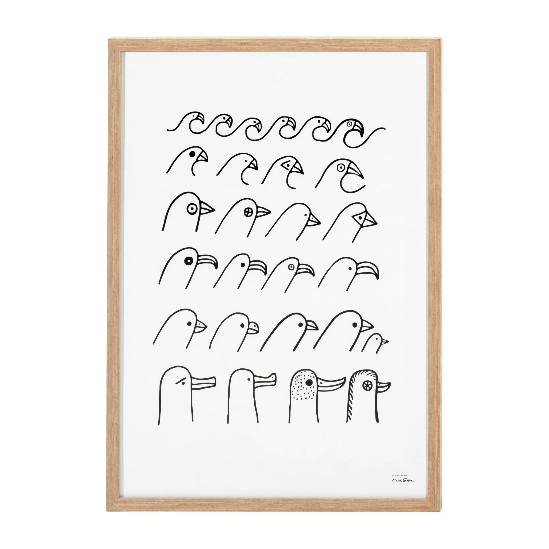 Poster Oiva Toikka Birdhouse, 50x70 cm Iittala