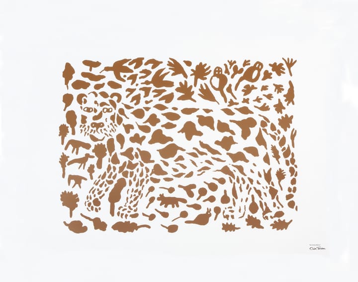 Poster Oiva Toikka Cheetah marron - 50x70 cm - Iittala