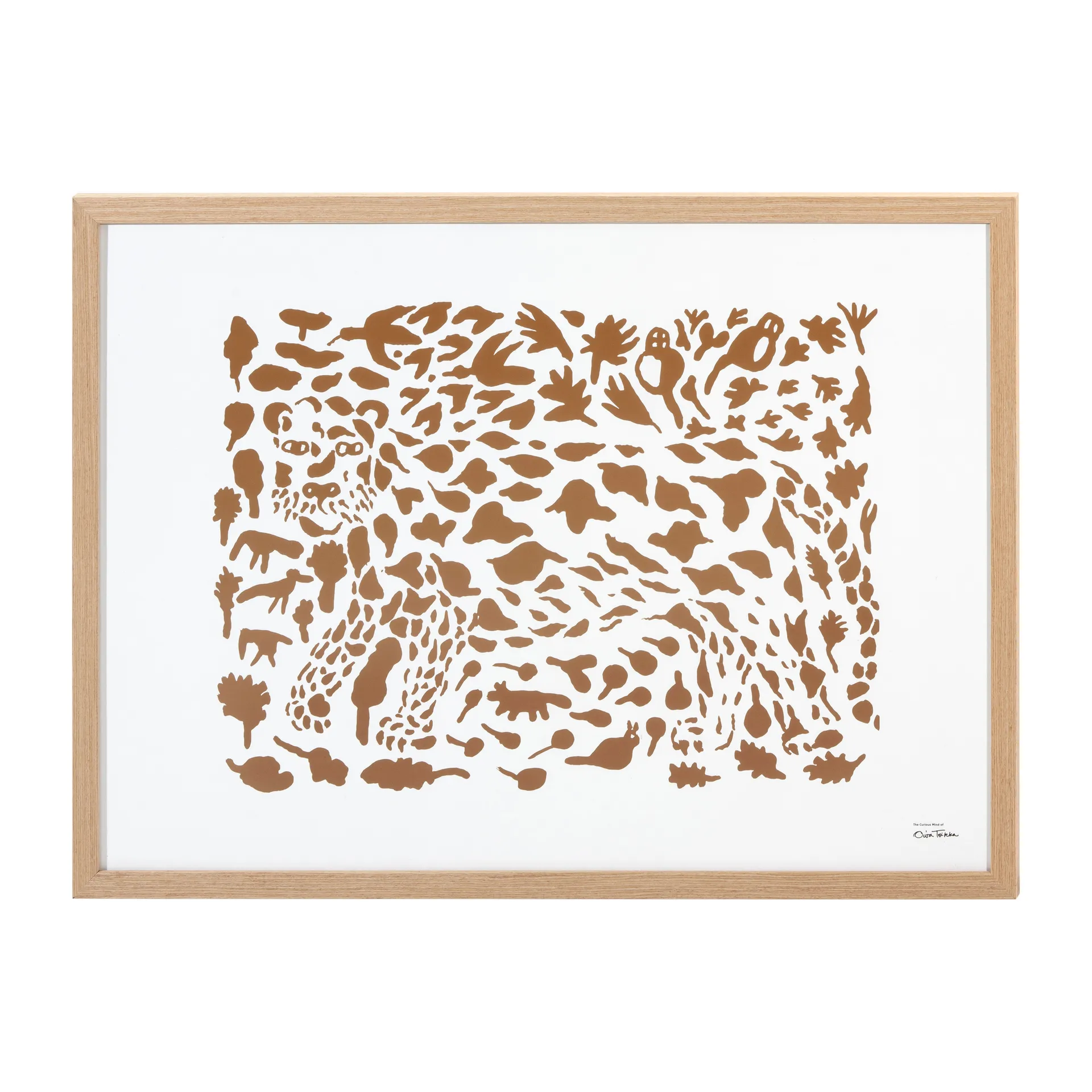 Poster Oiva Toikka Cheetah marron, 50x70 cm Iittala