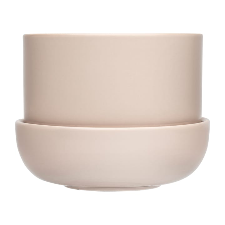 Pot avec soucoupe Nappula Ø17 cm h13 cm - Beige - Iittala