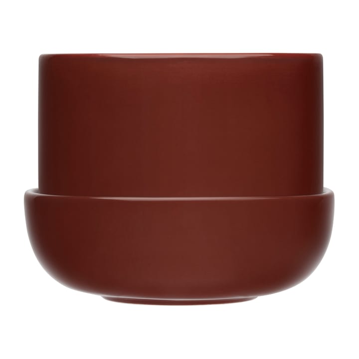Pot avec soucoupe Nappula Ø17 cm h13 cm - Marron - Iittala