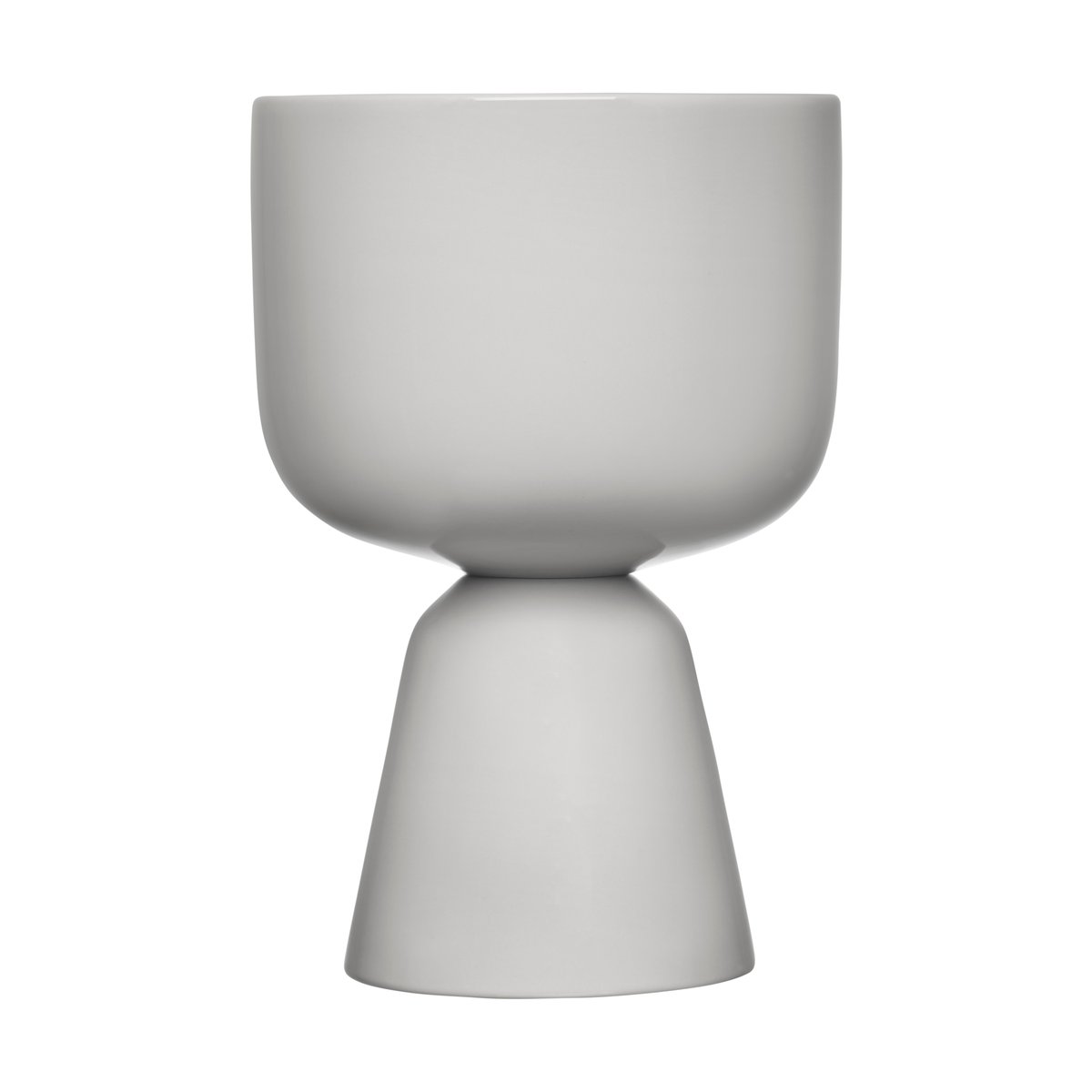 Iittala Pot Nappula 15.5 cm h23 cm Gris clair | Design Scandinave | Cache-pots | Gris
