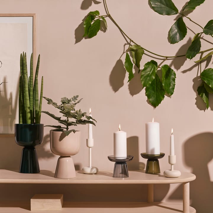 Pot Nappula Ø15.5 cm h26 cm, Verre foncé Iittala
