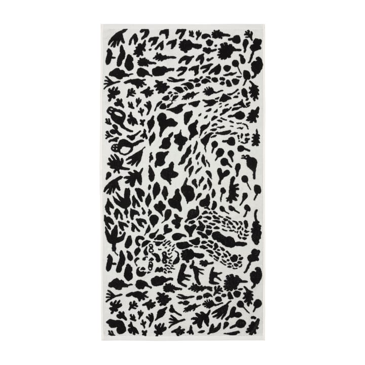 Serviette de bain Oiva Toikka Cheetah 70x140 cm - Noir-blanc - Iittala